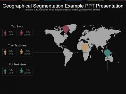 Geographical segmentation example ppt presentation