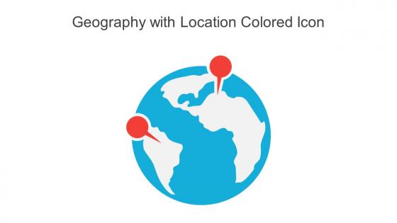 Geography With Location Colored Icon In Powerpoint Pptx Png And Editable Eps Format