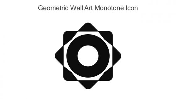 Geometric Wall Art Monotone Icon In Powerpoint Pptx Png And Editable Eps Format
