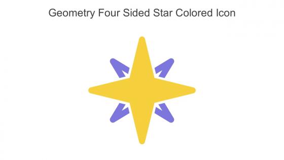 Geometry Four Sided Star Colored Icon In Powerpoint Pptx Png And Editable Eps Format