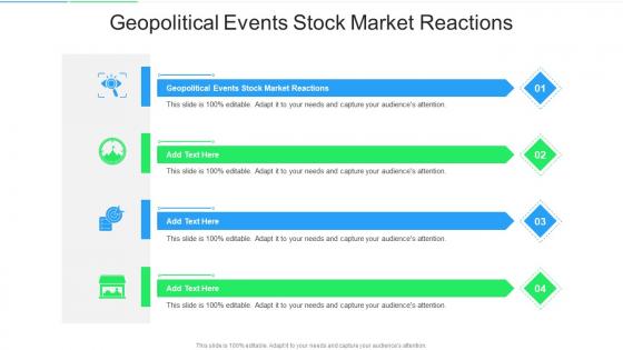 Geopolitical Events Stock Market Reactions In Powerpoint And Google Slides Cpb