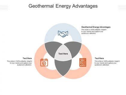 Geothermal energy advantages ppt powerpoint presentation visual aids portfolio cpb