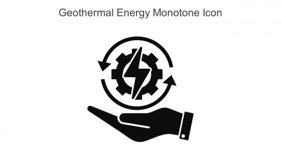 Geothermal Energy Monotone Icon In Powerpoint Pptx Png And Editable Eps Format