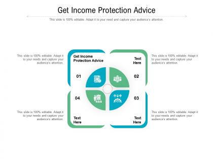 Get income protection advice ppt powerpoint presentation portfolio guide cpb