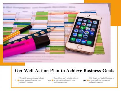 Get well action plan to achieve business goals