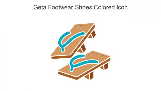 Geta Footwear Shoes Colored Icon In Powerpoint Pptx Png And Editable Eps Format