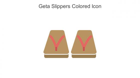 Geta Slippers Colored Icon In Powerpoint Pptx Png And Editable Eps Format