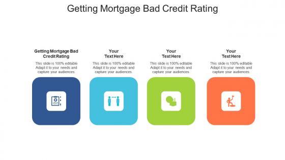 Getting mortgage bad credit rating ppt powerpoint presentation layouts example cpb