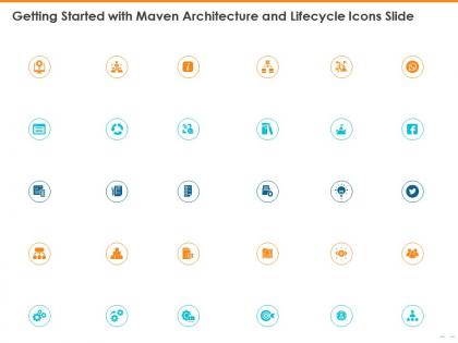 Getting started with maven architecture and lifecycle icons slide ppt slides
