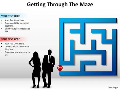 Getting through the maze