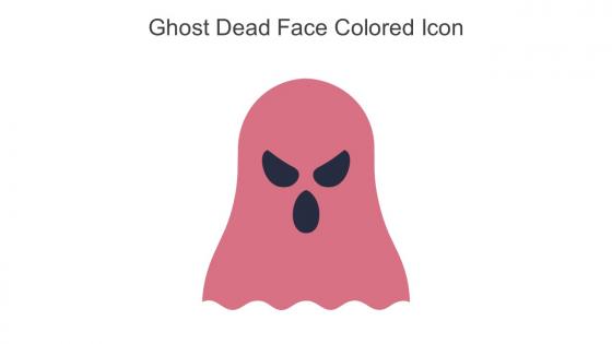 Ghost Dead Face Colored Icon In Powerpoint Pptx Png And Editable Eps Format
