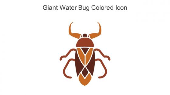 Giant Water Bug Colored Icon In Powerpoint Pptx Png And Editable Eps Format