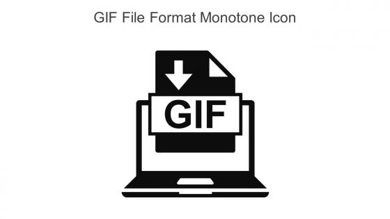GIF File Format Monotone Icon In Powerpoint Pptx Png And Editable Eps Format