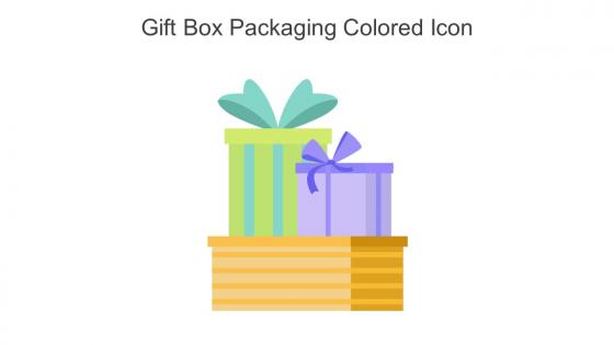 Gift Box Packaging Colored Icon In Powerpoint Pptx Png And Editable Eps Format
