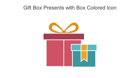 Gift Box Presents With Box Colored Icon In Powerpoint Pptx Png And Editable Eps Format