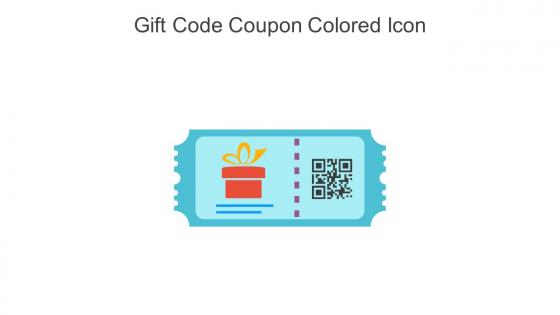 Gift Code Coupon Colored Icon In Powerpoint Pptx Png And Editable Eps Format