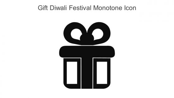 Gift Diwali Festival Monotone Icon In Powerpoint Pptx Png And Editable Eps Format