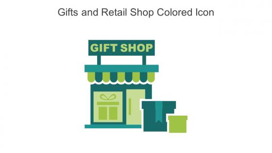 Gifts And Retail Shop Colored Icon In Powerpoint Pptx Png And Editable Eps Format