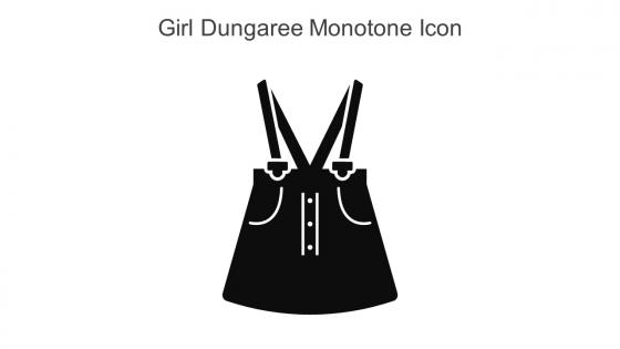 Girl Dungaree Monotone Icon In Powerpoint Pptx Png And Editable Eps Format