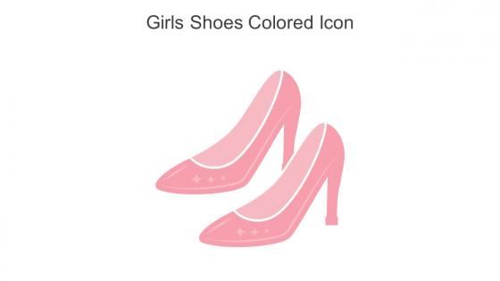 Girls Shoes Colored Icon In Powerpoint Pptx Png And Editable Eps Format
