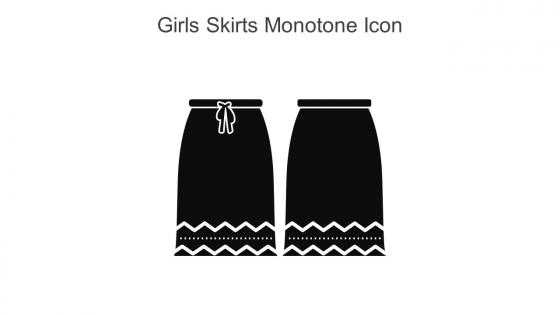 Girls Skirts Monotone Icon In Powerpoint Pptx Png And Editable Eps Format