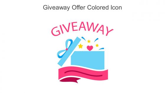 Giveaway Offer Colored Icon In Powerpoint Pptx Png And Editable Eps Format