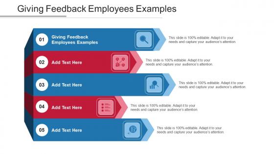 Giving Feedback Employees Examples Ppt Powerpoint Presentation File Tips Cpb