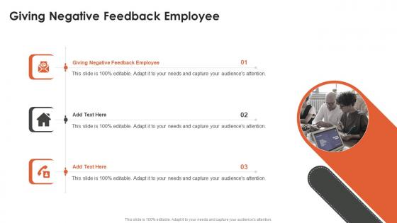 Giving Negative Feedback Employee In Powerpoint And Google Slides Cpb