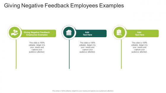 Giving Negative Feedback Employees Examples In Powerpoint And Google Slides Cpb