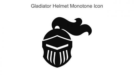 Gladiator Helmet Monotone Icon In Powerpoint Pptx Png And Editable Eps Format