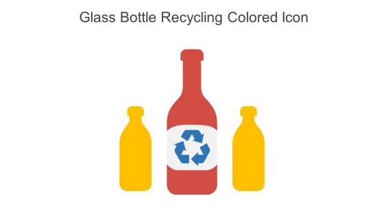 Glass Bottle Recycling Colored Icon In Powerpoint Pptx Png And Editable Eps Format