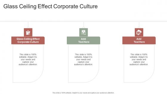 Glass Ceiling Effect Corporate Culture In Powerpoint And Google Slides Cpb
