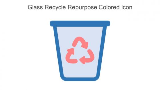 Glass Recycle Repurpose Colored Icon In Powerpoint Pptx Png And Editable Eps Format