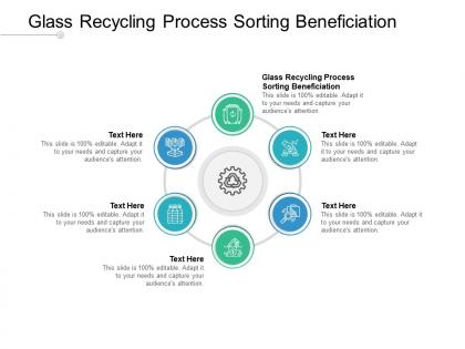 Glass recycling process sorting beneficiation ppt powerpoint presentation summary cpb