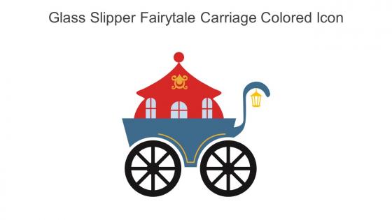 Glass Slipper Fairytale Carriage Colored Icon In Powerpoint Pptx Png And Editable Eps Format