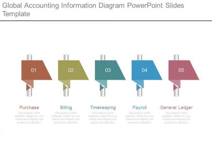 Global accounting information diagram powerpoint slides template