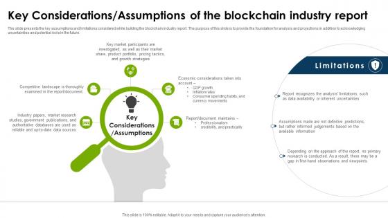Global Blockchain Industry Key Considerations Assumptions Of The Blockchain Industry IR SS