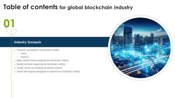Global Blockchain Industry Table Of Contents IR SS