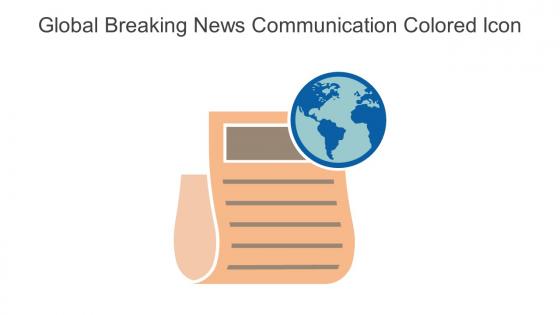 Global Breaking News Communication Colored Icon In Powerpoint Pptx Png And Editable Eps Format