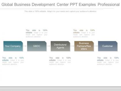 Global business development center ppt examples professional