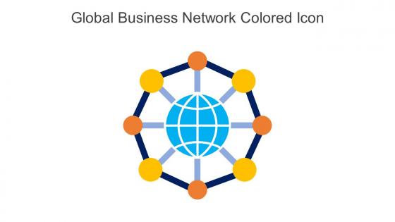 Global Business Network Colored Icon In Powerpoint Pptx Png And Editable Eps Format