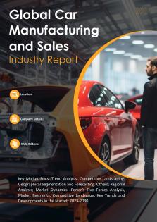 Global Car Manufacturing And Sales Industry Report Pdf Word Document