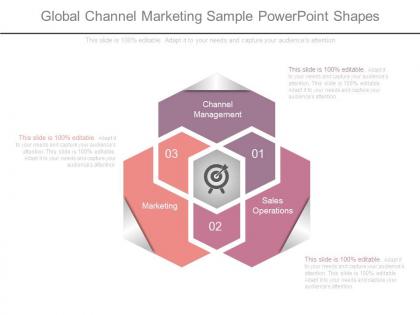 Global channel marketing sample powerpoint shapes