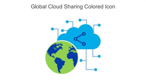 Global Cloud Sharing Colored Icon In Powerpoint Pptx Png And Editable Eps Format