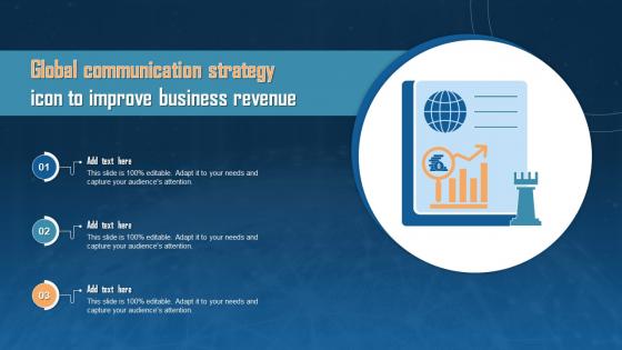 Global Communication Strategy Icon To Improve Business Revenue