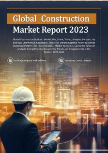 Global Construction Market Report Pdf Word Document IR V