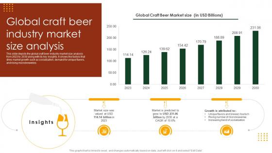 Global Craft Beer Industry Market Size Analysis Craft Beer Industry Outlook IR SS