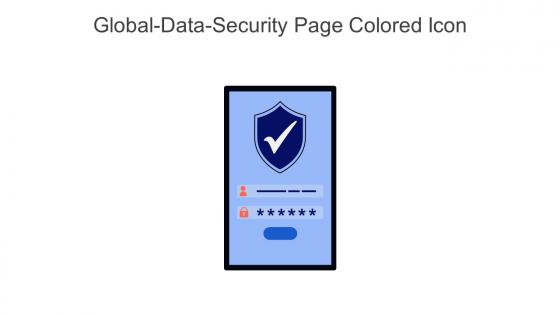 Global Data Security Page Colored Icon In Powerpoint Pptx Png And Editable Eps Format