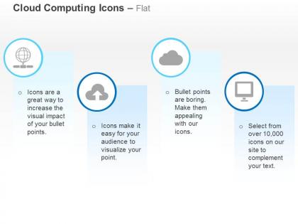 Global data upload cloud service computer ppt icons graphics