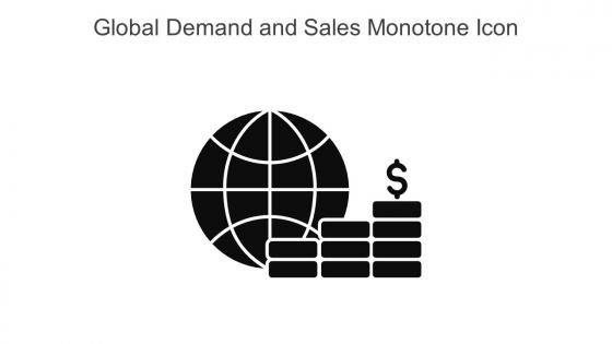 Global Demand And Sales Monotone Icon In Powerpoint Pptx Png And Editable Eps Format